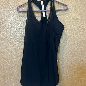 New with tags built in bra tank top with sheer tank
